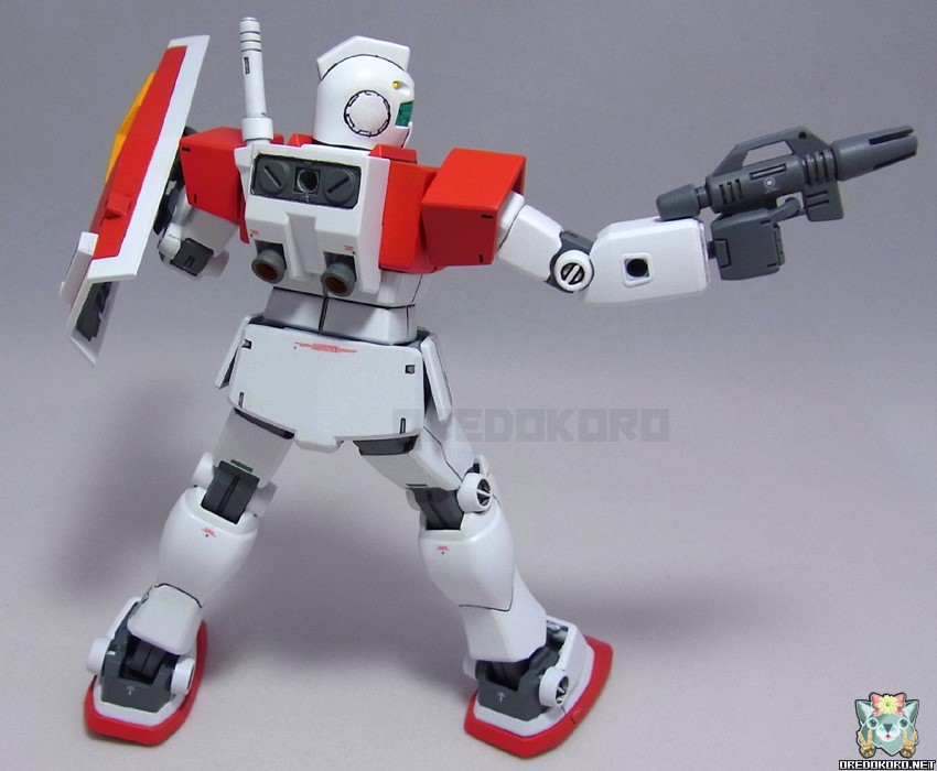 ガンプラHGUCジムを漂白で塗装（その3）