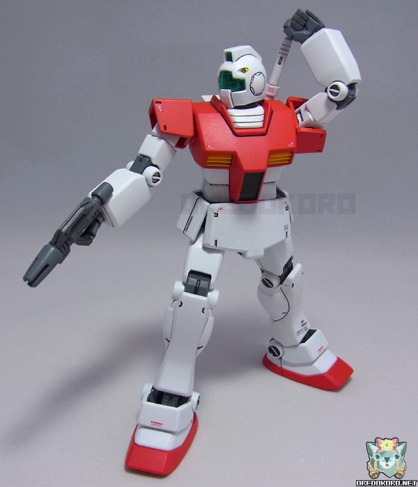 ガンプラHGUCジムを漂白で塗装（その4）