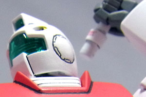 ガンプラHGUCジムを漂白で塗装（その4）