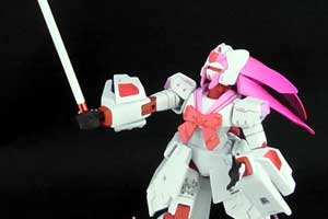 ガンプラHGFCノーベルガンダムをピンクで塗装（その3）