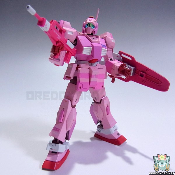 ガンプラHGUCネモをピンクで塗装（その3）