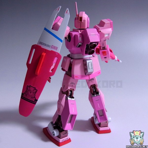 ガンプラHGUCネモをピンクで塗装（その4）