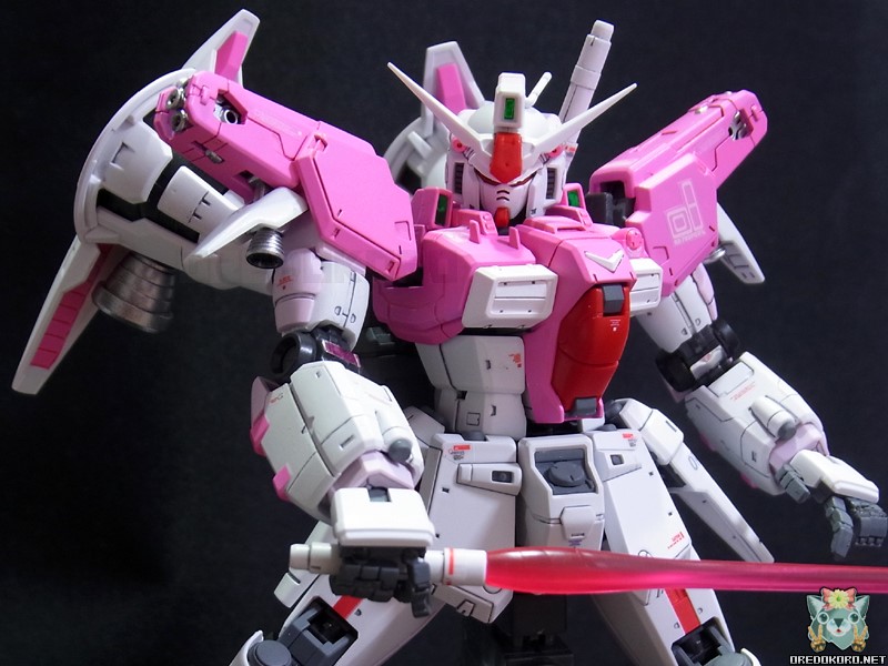 ガンプラRGGP01フルバーニアンをピンクで塗装（その4）