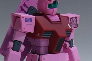 ガンプラHGUCジムをピンクで塗装（その3）