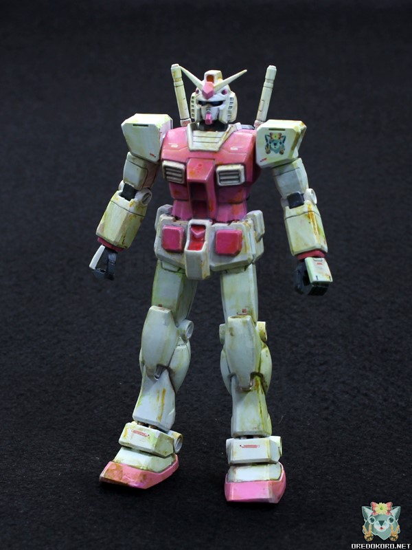 ガンプラFGガンダムをピンクで塗装（その3）