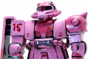 ガンプラコレクションザクをピンクで塗装（その1）