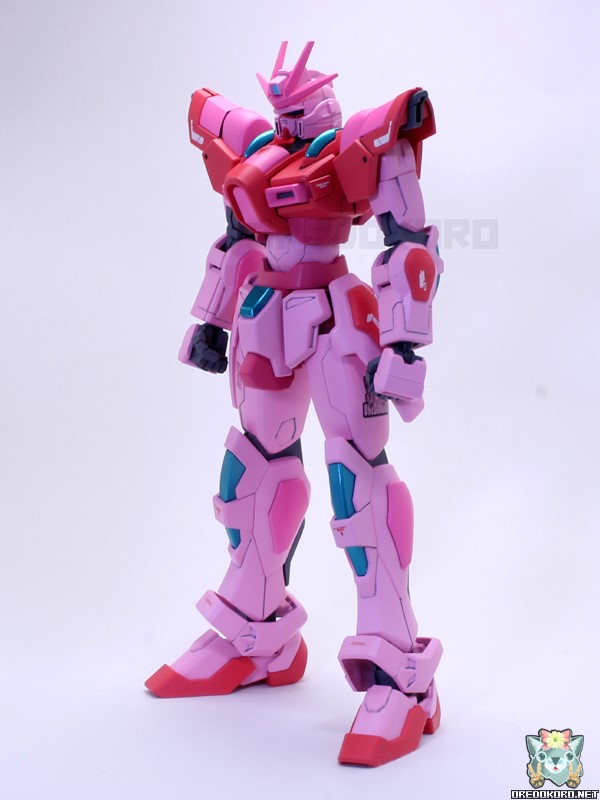 ガンプラHGBFビルドバーニングガンダムをピンクで塗装（その2）