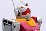 ガンプラの旧キット 1/144 ジムⅡをピンクで塗装