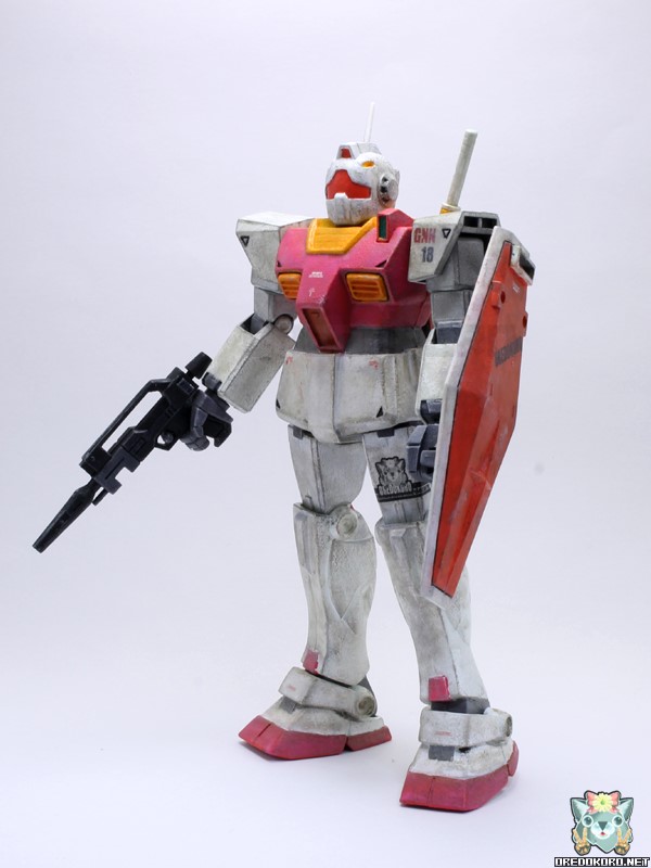 ガンプラ旧キット 1/144ジムⅡをピンクで塗装（その4）